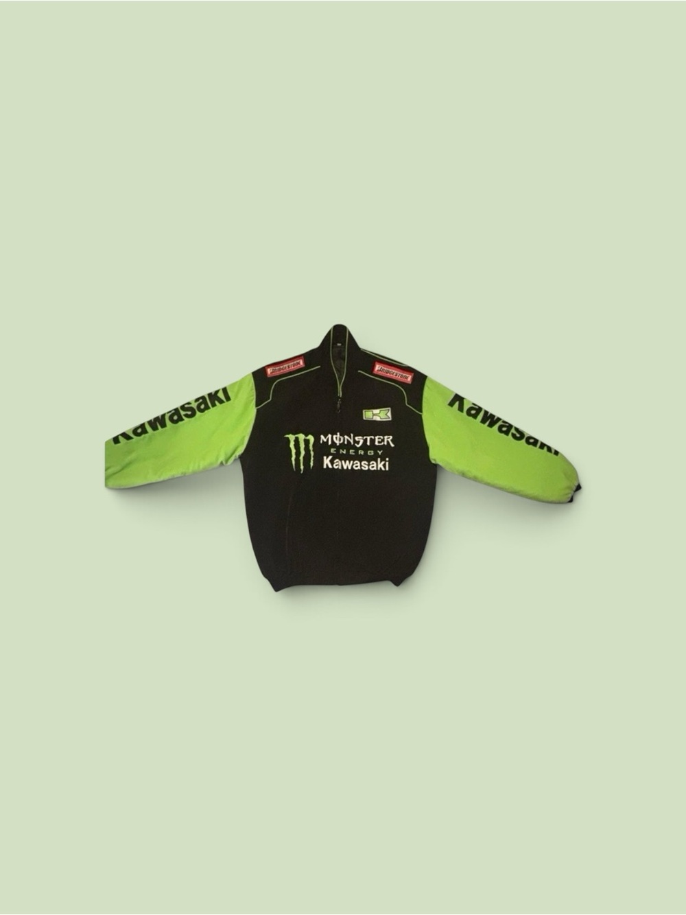 Kawasaki Monster Energy Men’s Black & Green Performance Jacket